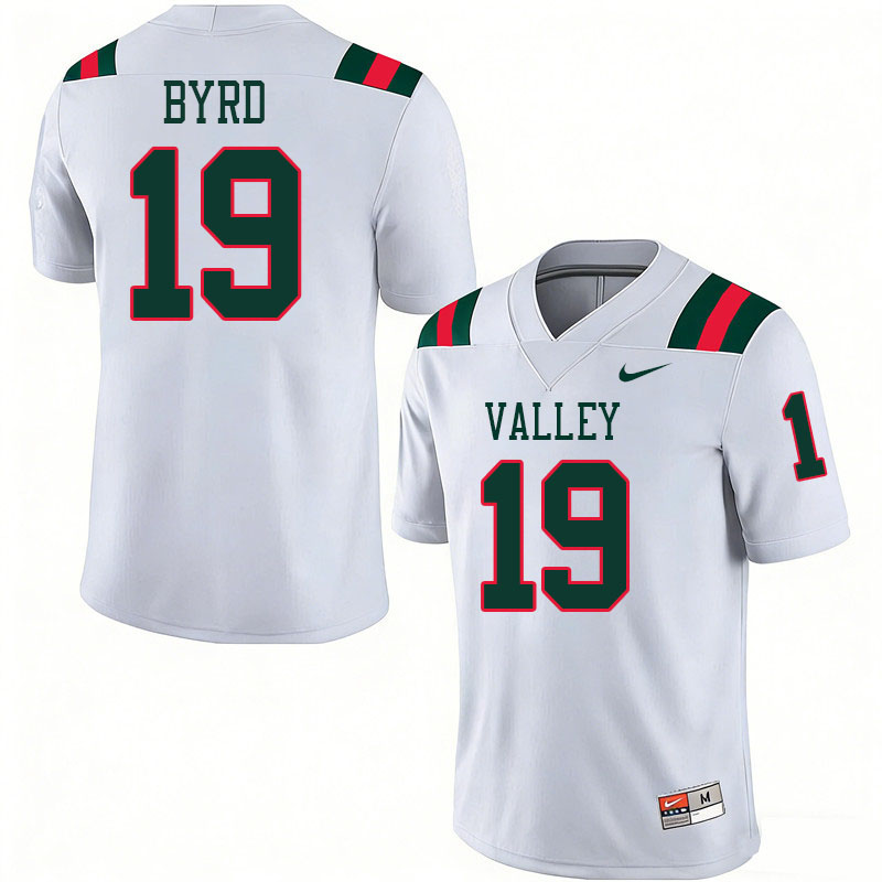 Mississippi Valley State Delta Devils #19 Kobe Byrd College Football Jerseys,Uniforms Stitched-White